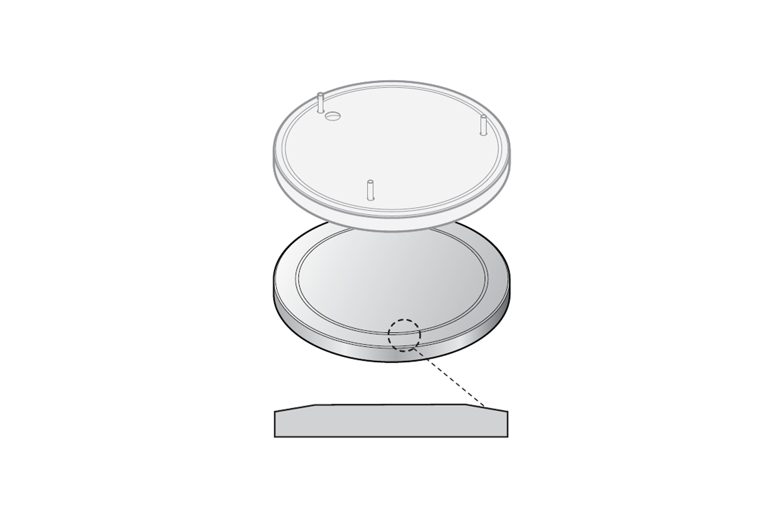 C01.2139 PZF Complete Bottom Plate - Bevelled